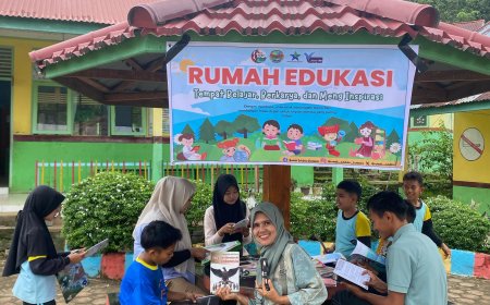 TBM Rumah Edukasi Kunjungi SDN 18 Kumanis untuk Berbagi Ilmu dan Keterampilan