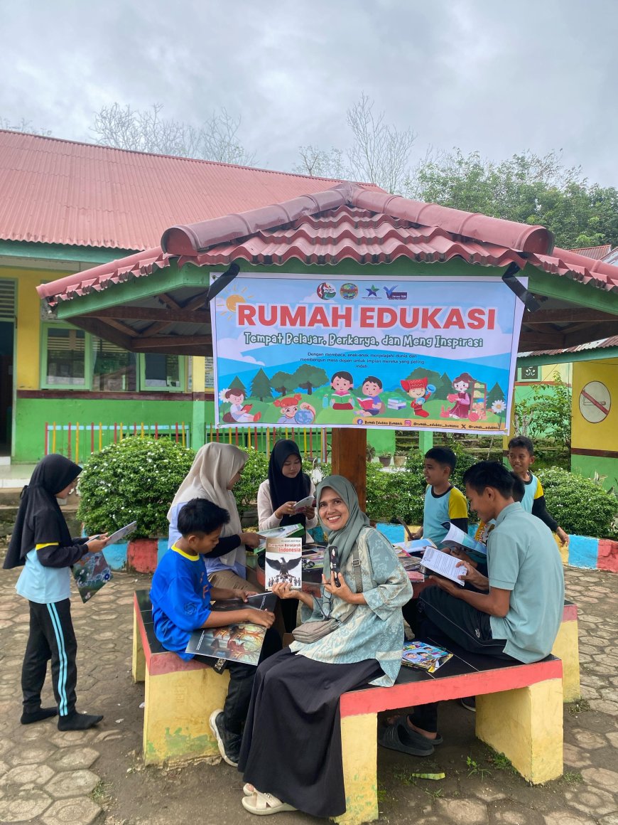 TBM Rumah Edukasi Kunjungi SDN 18 Kumanis untuk Berbagi Ilmu dan Keterampilan